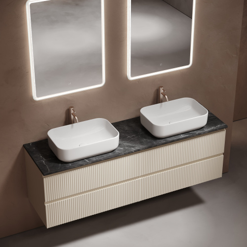 Столешница Sancos TT160A1X 160х46 накладная цвет черный - фото 5